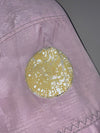 Club Descente Active Snow Gear Colorblock Ski Jacket Lilac & Cream Hooded Winter Coat (XXL)