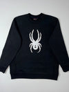 Spyder Black Widow Spider Logo Sweatshirt Black Size  (L)