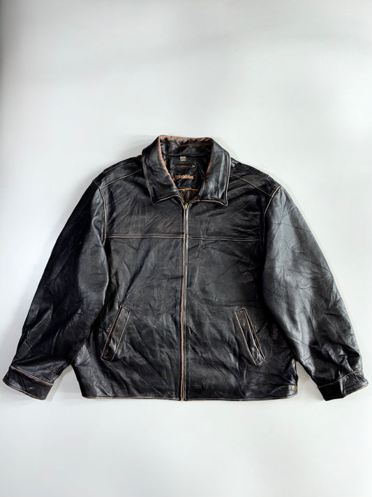 S.J John Bay Premium Original Heavy Leather Jacket (2XL)