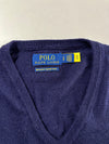 Polo Ralph Lauren Navy Merino Wool V-Neck Sweater (M)
