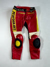 Vintage Schwabenleder Yamaha R1 Two-Piece Leather Racing Suit Jacket + Pants Set – Made in Germany (M) Pant (W:38|L:40)(PADDED)
