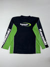 Kawasaki Team Green Racing Long Sleeve Tee  Black/Green (XL)