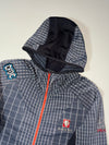 Black Yak Extreme Peak Grid Print Hooded Fleece Jacket (L)