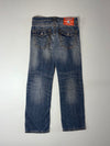 True Religion Ricky Relaxed Straight Big Stitch Distressed Jeans (W:36) (L:43)