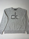 Calvin Klein Jeans CK Logo Grey Crewneck Sweatshirt (M)