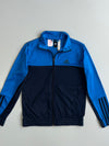 Adidas 3-Stripes Colorblock Blue Navy Full Zip Track Jacket (Xs)