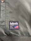 Authentic Feltics MA-1 Flight Bomber Jacket – Olive/Orange Quilted Lining (L)