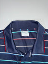 Columbia Navy Striped Polo Shirt (L)