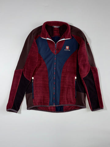 Black Yak Extreme Peak Colorblock Full-Zip Fleece Jacket – Burgundy/Navy (S/M)