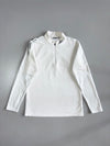 Adidas White Quarter-Zip Performance Pullover (M)