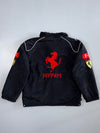 Ferrari F1 Vodafone Shell Sponsor Patch Embroidered Racing Jacket Black Red (S)
