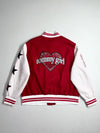 Tommy Jeans Tommy Girl Rhinestone Heart Oversized Varsity Jacket (XL/2XL)