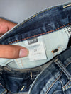 Edwin Japan Distressed Blue Denim Jeans (W:32|L:40)
