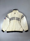 Chicago White Sox MLB REVERSIBLE Vintage Starter-Style Jacket (Black/Cream) (3XL)