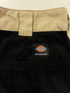 Dickies Skateboarding Two-Tone Black Workwear Pants (W:34) (L:42)