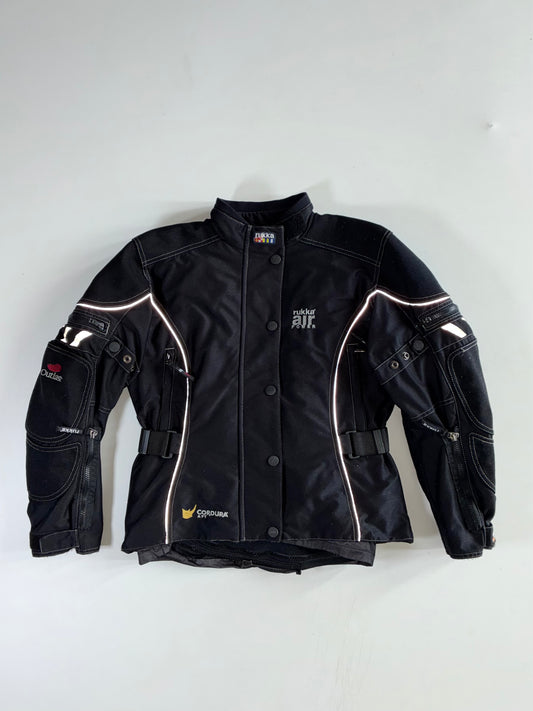Vintage Rukka Air Power Women’s Black Cordura Touring Motorcycle Jacket (S)