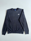 Nike Club Washed Black Crewneck Sweatshirt (M)