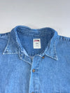 Dickies Light Wash Denim Button-Down Shirt (4Xl-5Xl)