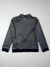 Under Armour Grey Camo Print Track Jacket Neon Pink Zip Loose Fit Size (S)