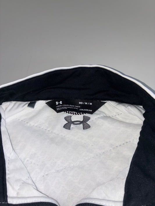 Under Armour ColdGear Quarter-Zip Pullover – White/Black | (M)