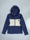 The North Face | Colorblock Fleece Full-Zip Hoodie | Navy & Cream (M)