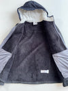 Spyder Black Knit Fleece Jacket with Sherpa-Lined Hood (L)