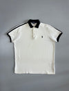 Polo Ralph Lauren | Contrast Trim Pique Polo | White & Navy (XL)
