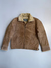 ZUltra Premium Original Pure Sued Leather Jacket (RARE) (Fur Inside) (L)