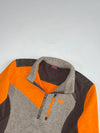 Vintage K2 Grey Orange Quarter Zip Fleece Pullover (XS)