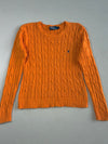 Polo Ralph Lauren Orange Cable Knit Crewneck Sweater Women’s (M)