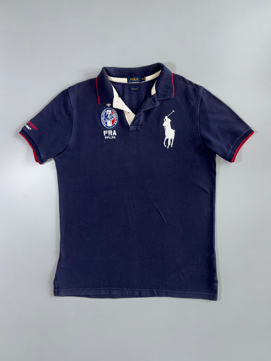 Polo Ralph Lauren France Big Pony Polo embroidered logo T-Shirt – Navy (L)