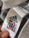 Adidas Golf White Quarter-Zip Pullover with 3-Stripe Sleeve – (XL)