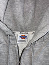 Dickies Logo Full-Zip Heather Grey Hoodie (M)