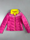 Puma Pink Colorblock Neon Puffer Jacket (S)