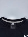Nike Essential Basic Crewneck Sweatshirt Black, Mini Swoosh (S)