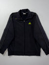 Adidas Clima365 Black 3-Stripes Performance Track Jacket (L)