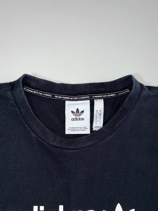 Adidas Originals Trefoil Spellout Tee — Black (M)