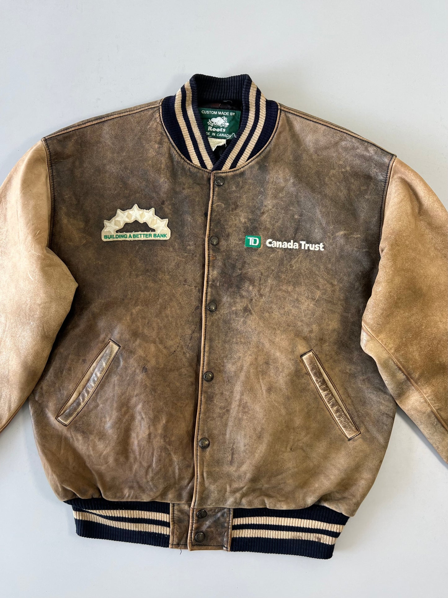 !                                             Roots Canada Original Leather Jacket (XL/2XL)