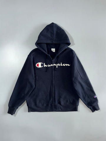 Champion Big Logo Zip-Up Hoodie (M)