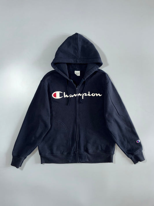 Champion Big Logo Zip-Up Hoodie (M)