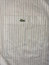 Lacoste Striped Button-Down Shirt – Cream (M)