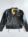 Old Times Vintage Biker Pure Leather Jacket (M)