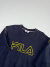 Vintage FILA Biella Italia Navy Embroidered Logo Sweatshirt (L)