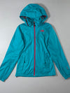 North Face Turquoise HyVent Hooded Waterproof Jacket (XS)