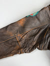 Vintage Avirex G-1 U.S. Navy Spec. 7823 Distressed Leather Flight Bomber Jacket (XL)