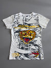 Ed Hardy by Christian Audigier | Eternal Love Rose Rhinestone Women's Tee (XS)