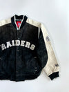 NFL Raiders Premium Original Sued Leather Jacket (XL)