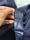Tommy Hilfiger | Navy Striped Collar Full Zip Knit | (L)