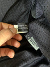 All One Vintage Black & Grey Genuine Leather Moto Racing Jacket (XL)
