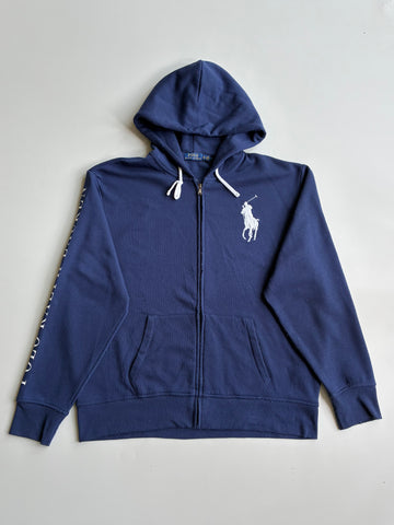 Polo Ralph Lauren Navy Big Pony Full-Zip Hoodie (2XL)